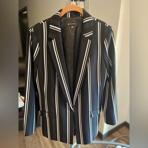 INC International Concepts - Navy striped blazer - size Large